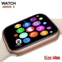 44mm Smart Uhr Serie 4 Uhr Sync Notifier Unterstützung Konnektivität für Apple Uhr Serie 5 iphone 8 X Android telefon Smartwatch