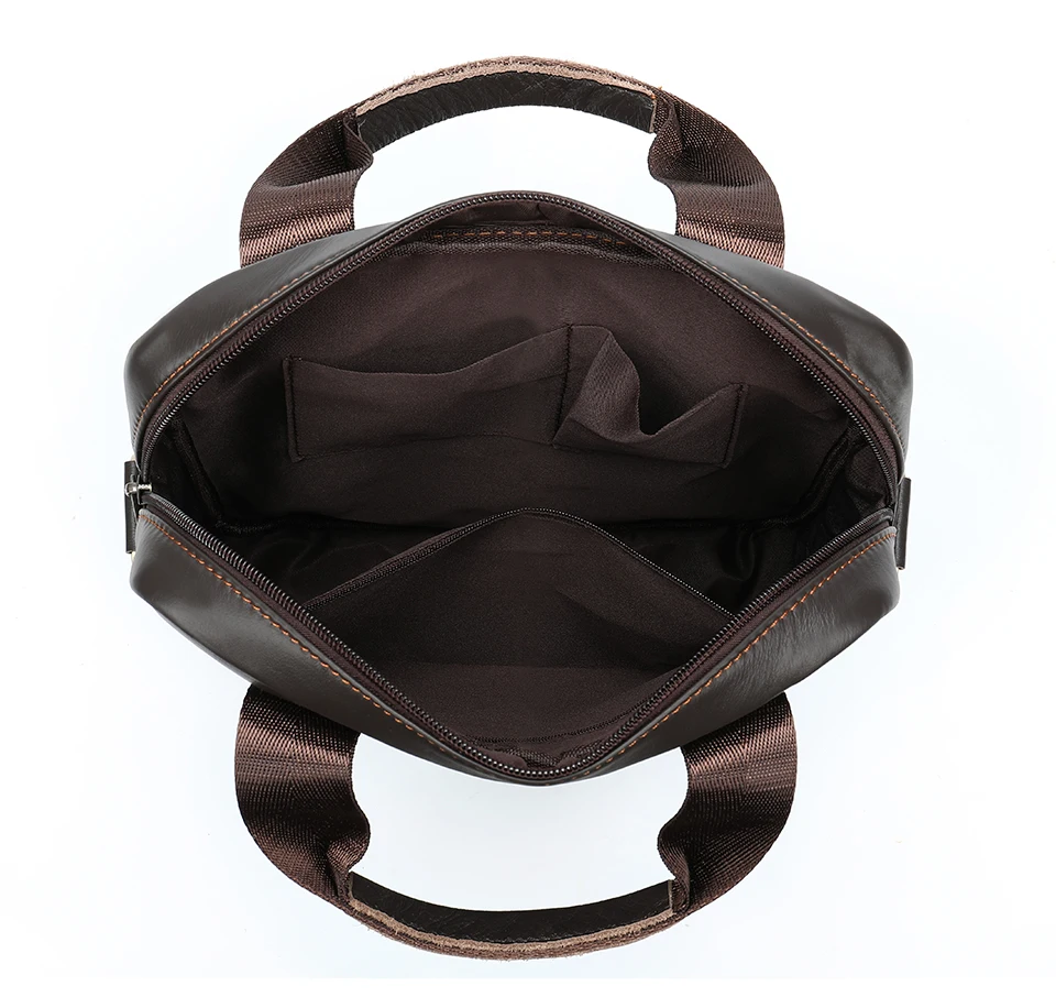 Men 's Bag Genuine Leather Shoulder Crossbody Bags for Men Handbags Flap Large Capacity Vintage Male Bag for Ipad phone 6