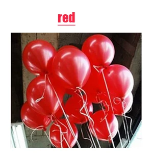 100 шт./лот, шары на день рождения, 10 дюймов, 1,5 г, латексные гелиевые шары, уплотненные жемчужные свадебные шары, Детские вечерние шары - Цвет: 100pcs red