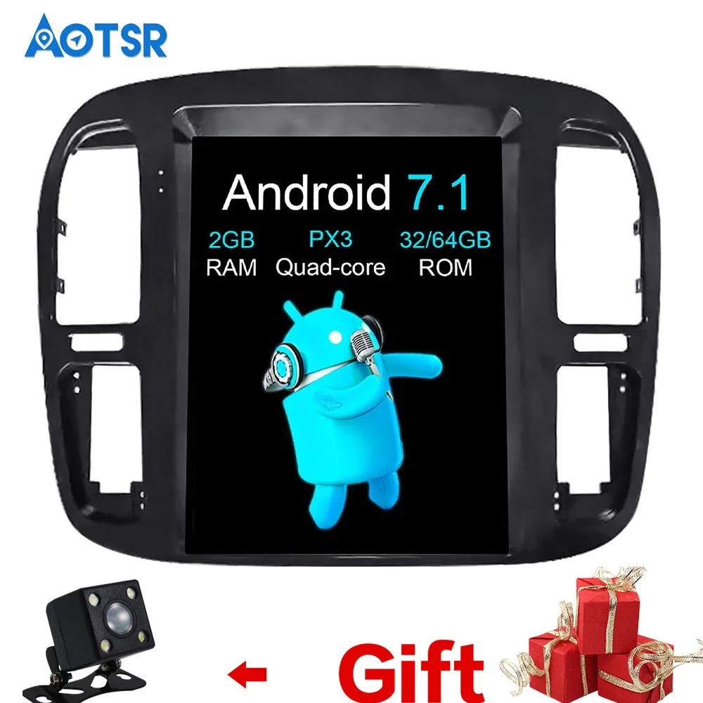 DVD плеер в стиле Tesla 12 1 дюйма Android 7 IPS экран GPS навигация автомобильный для TOYOTA LAND
