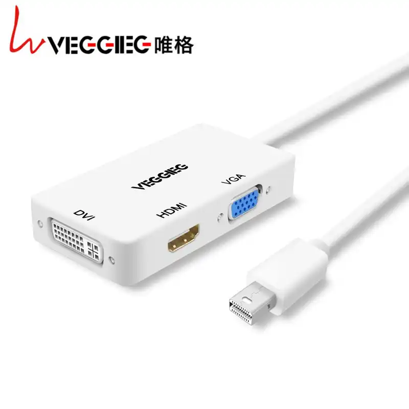 Mini Displayport To Hdmi Vga Dvi Adapter Veggieg Thunderbolt 2 Hdmi Converter Mini Dp Cable For Surface Pro 4 Mini Displayport Aliexpress