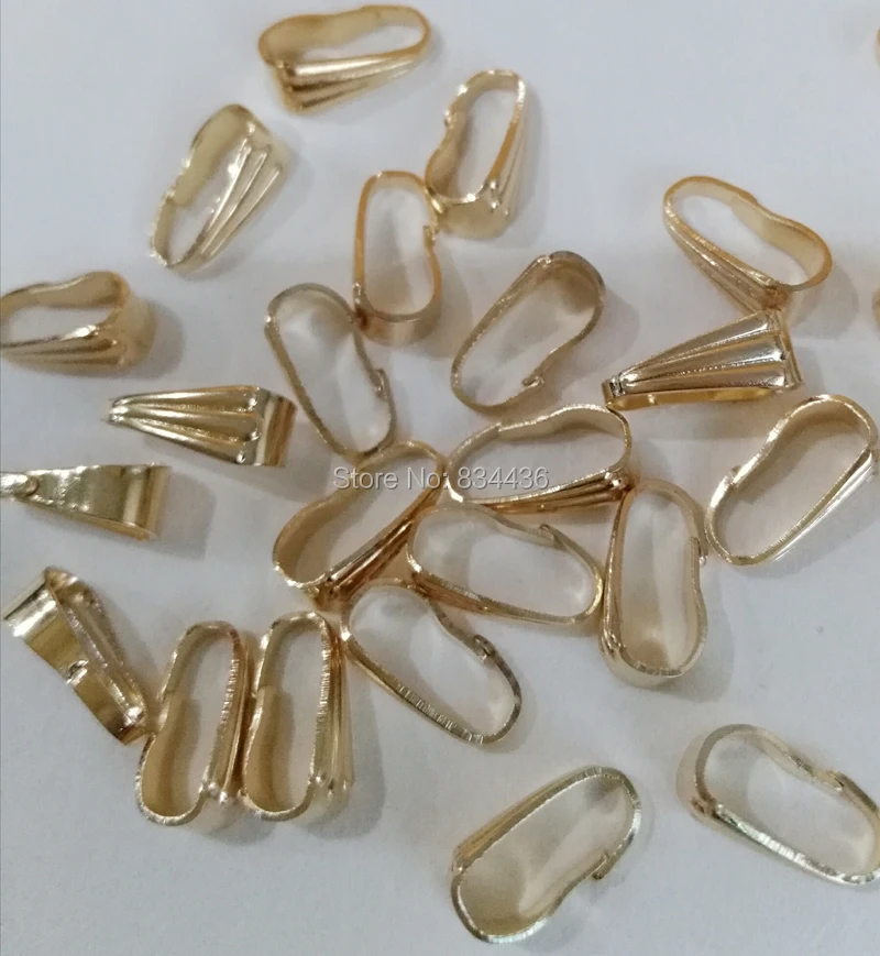 

Free Shipping wholesale 9mm gold color Stainless Steel Pendant Pinch Clip Clasp Buckles Connectors women DIY findings 300pcs