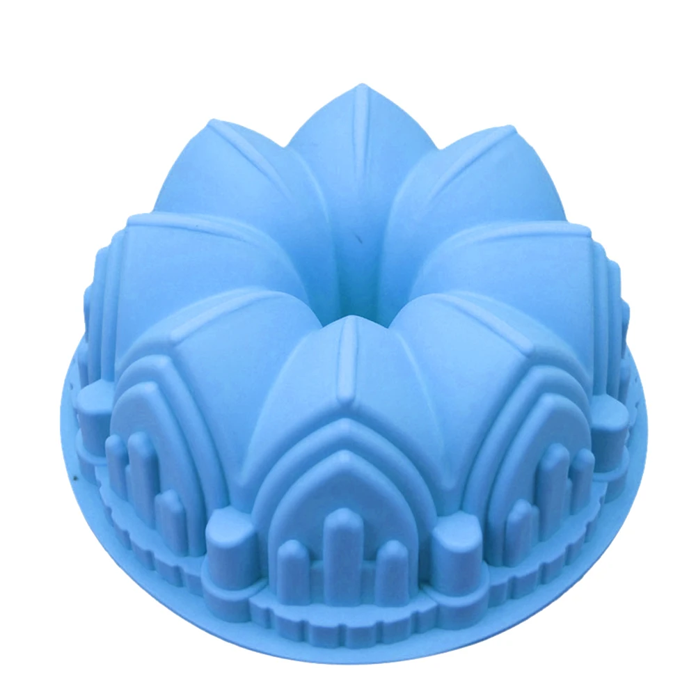 2019 3D Big Crown Castle Silicone Cake Mold Birthday Cake Pan