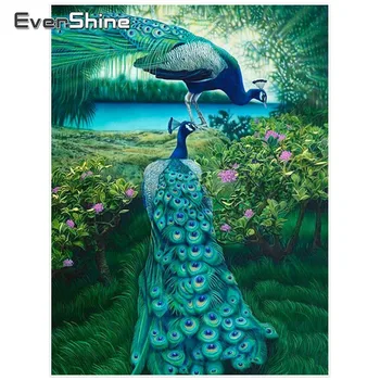 

Evershine DIY 5D Diamond Painting Peacock Pictures Of Rhinestones Full Square Diamond Embroidery Animals Handmade Home Decor