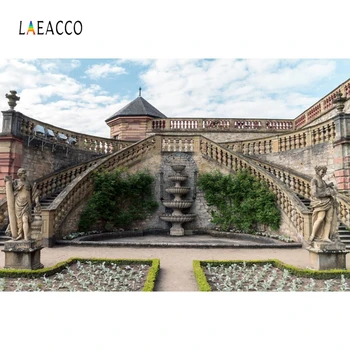 

Laeacco Ancient Building Sculpture Tower Landscape Photography Backgrounds Customized Photographic Backdrops For Photo Studio