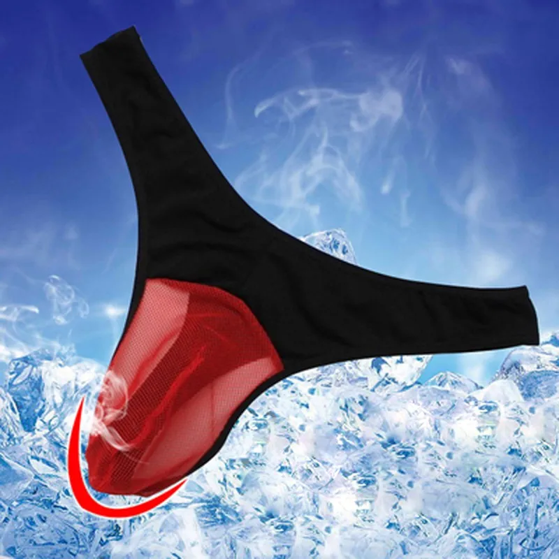 

Transparent Mesh Thongs Underwear G String Men Homme Sexy Tanga g-String Man Cock Ring Briefs Erotic Homens Mankini NS007#02