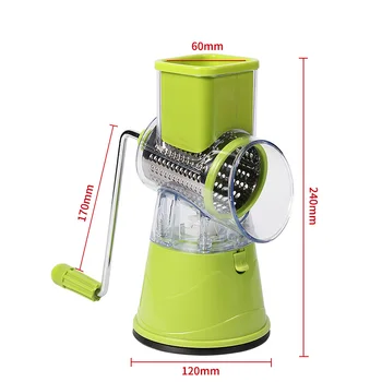 

Manual Vegetable Cutter Slicer Kitchen Tools Multi-functional Round Mandoline Slicer Potato Cheese Kitchen Gadgets