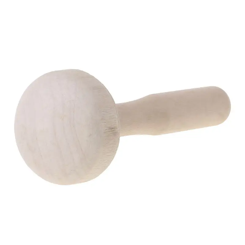 Printing Screen Roller Wooden Mushroom Roller Paper Printing Ink Rubbing Use Art Craft Printmaking Tool