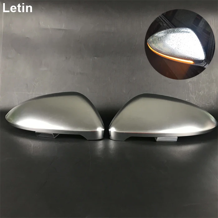 

Letin For VW Golf 7 MK7 7.5 GTI R Sportsvan Touran side mirror Rear View Mirror Cover case Chrome Matt Cover