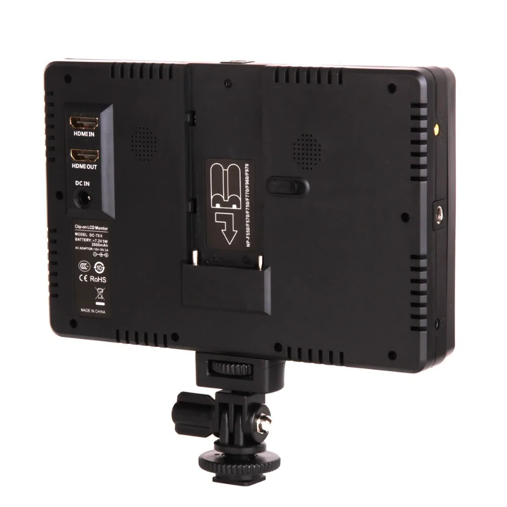 VILTROX DC-70 II 4 K " HD 1024x600 клип-он ЖК-монитор HDMI AV вход для DSLR sony Canon Nikon DSLR камера монитор+ аксессуары