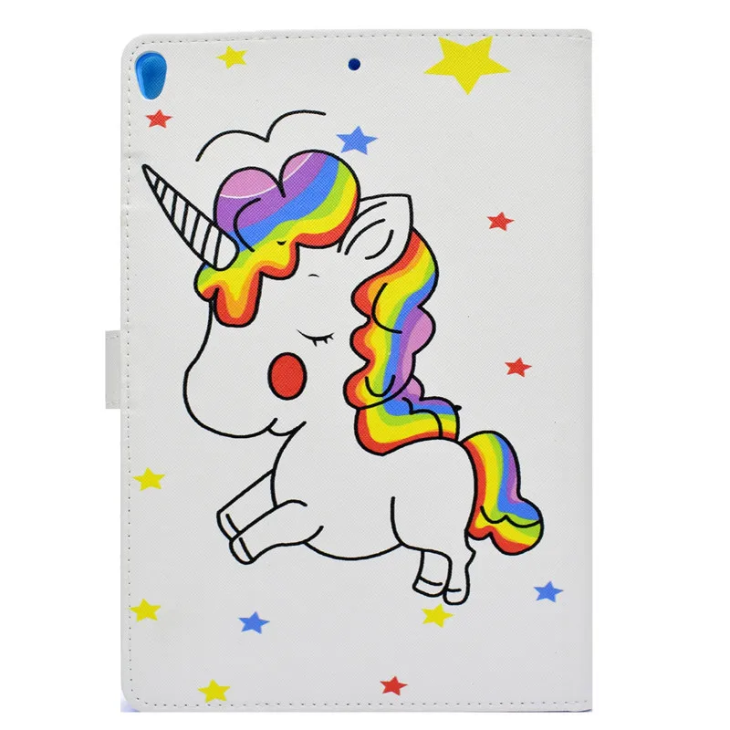 Wekays For Apple IPad Pro 10.5 inch 2017 Cartoon Unicorn Leather Flip Stand Case sFor Coque IPad Pro 10.5 Tablet Cover Case Kids