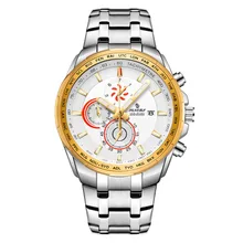 hot sale new man watch quartz wristwatches  fashino casual  Business Men's luxury  stainless steel men's Multifunction clock saa