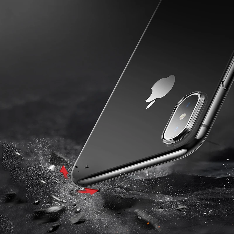 Suntaiho Ultra Thin Transparent Glass Case For iPhone 7 plus XR Cases Luxury Back Glass For iPhone XS MAX 8 plus Cover Soft Edge Suntaiho Ultra Thin Transparent Glass Case For iPhone 7 plus XR Cases Luxury Back Glass For iPhone XS MAX 8 plus Cover Soft Edge