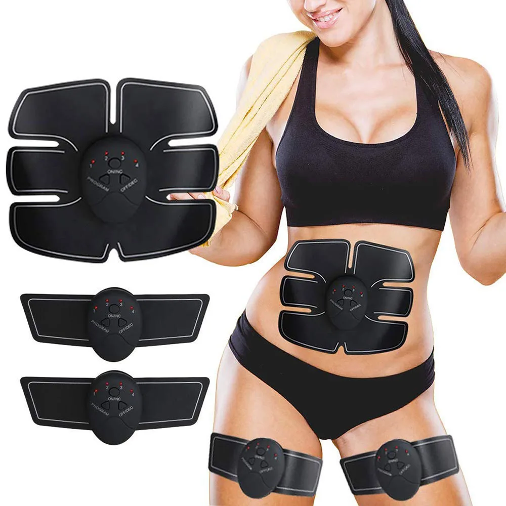 Koop Buikspier Stimulator Toner ABS Workout Home Gym Office Fitness Apparatuur Training Mannen Vrouwen Elektrostimulatie Musculaire