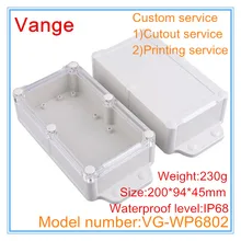 2 шт./лот хорошее качество IP68 Водонепроницаемый ABS пластиковый корпус для распределительная коробка для проводов под водой 200*94*45 мм