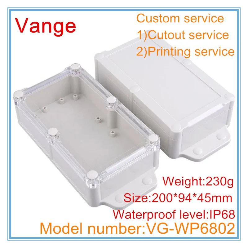 2pcs/lot good quality IP68 waterproof ABS plastic box