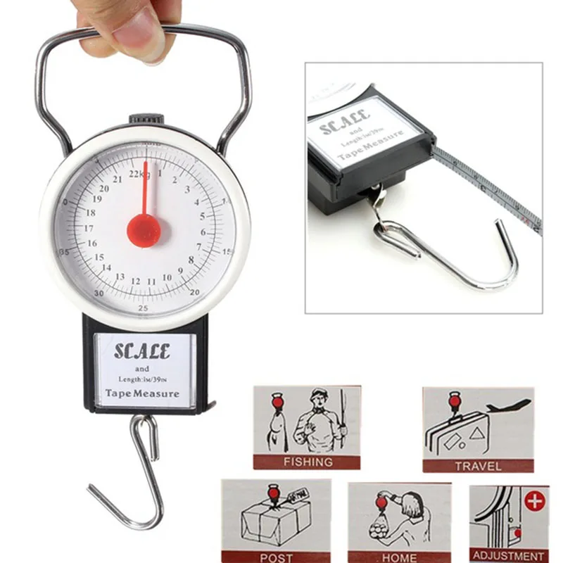 50Lbs 22kg Portable Travel Baggage Luggage Bag Scale Measuring