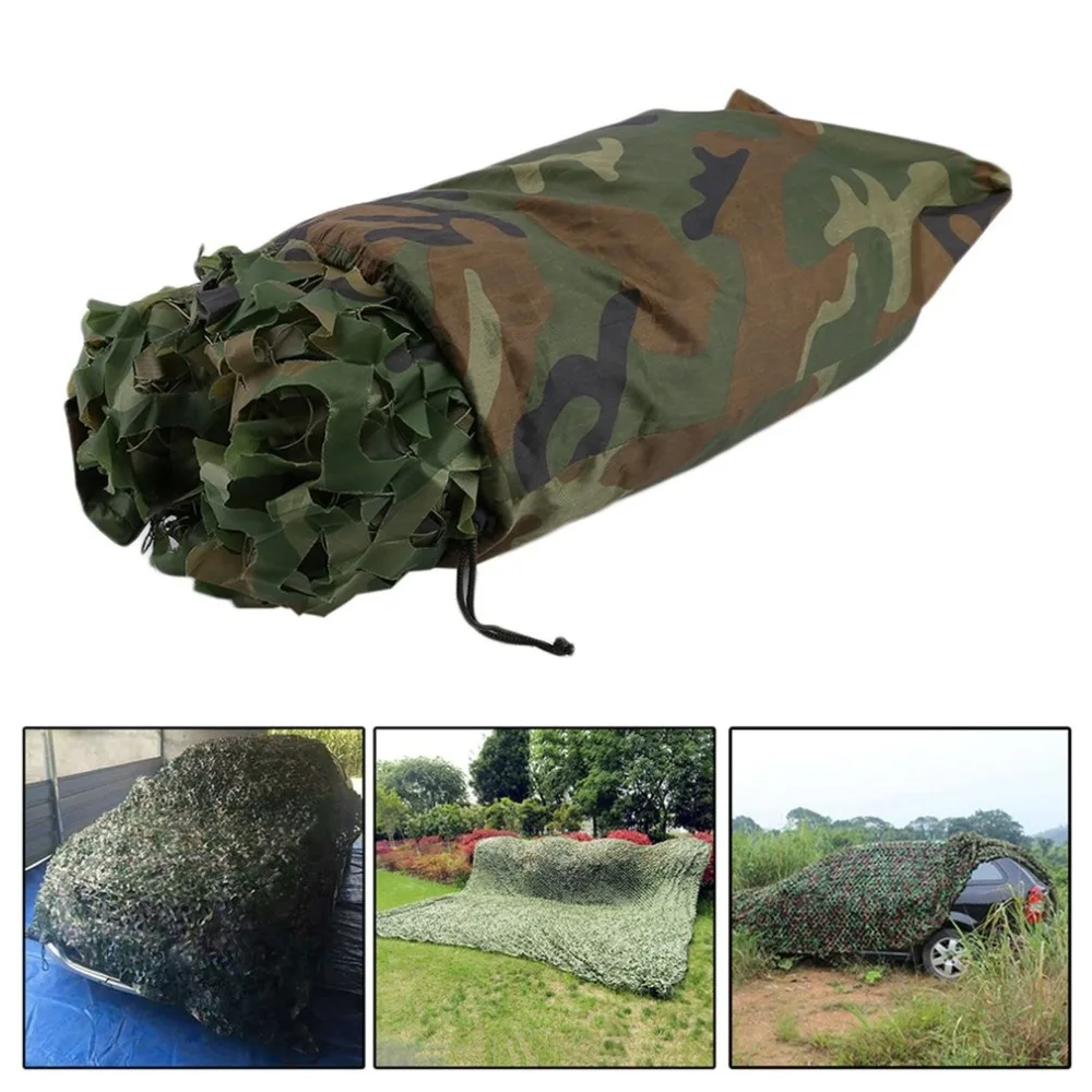 

4X5M Large Size Outdoor Hunting Military Camouflage Jungle Leaves Net Woodland Army Camo Netting Camping Shade Cover