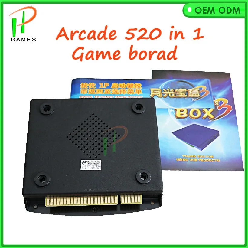 520 плата для аркадных игр JAMMA MAME игра pcb 520 в 1 игра VGA и CGA Выход
