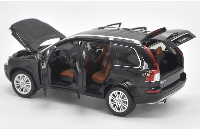 1:18 классический Volvo XC90 литая под давлением модель черный коричневый внедорожник игрушечный автомобиль миниатюрная коллекция подарки оригинальная коробка