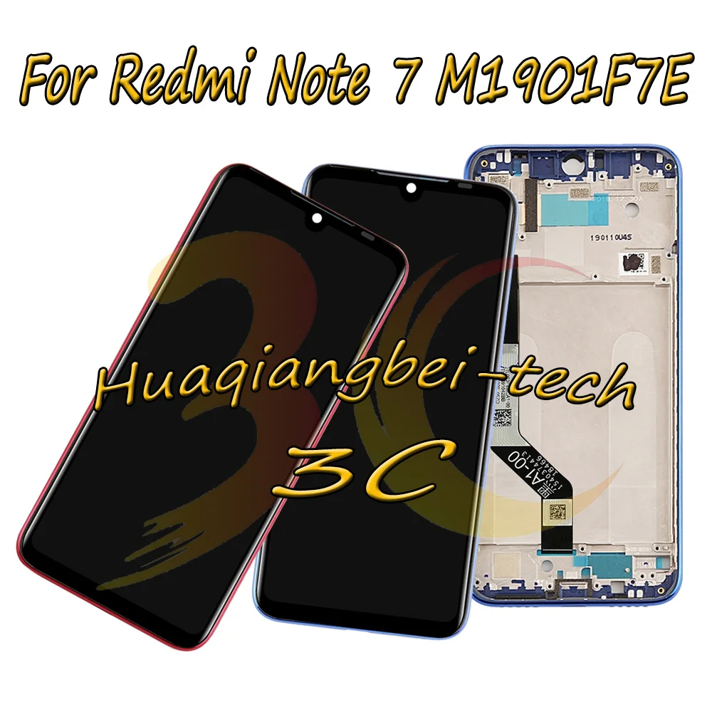 

Новый ЖК-дисплей 6,3 дюйма для Xiaomi Redmi Note 7 M1901F7E / M1901F7C/M1901F7H, полный ЖК-дисплей с сенсорным экраном и дигитайзером в сборе с рамкой