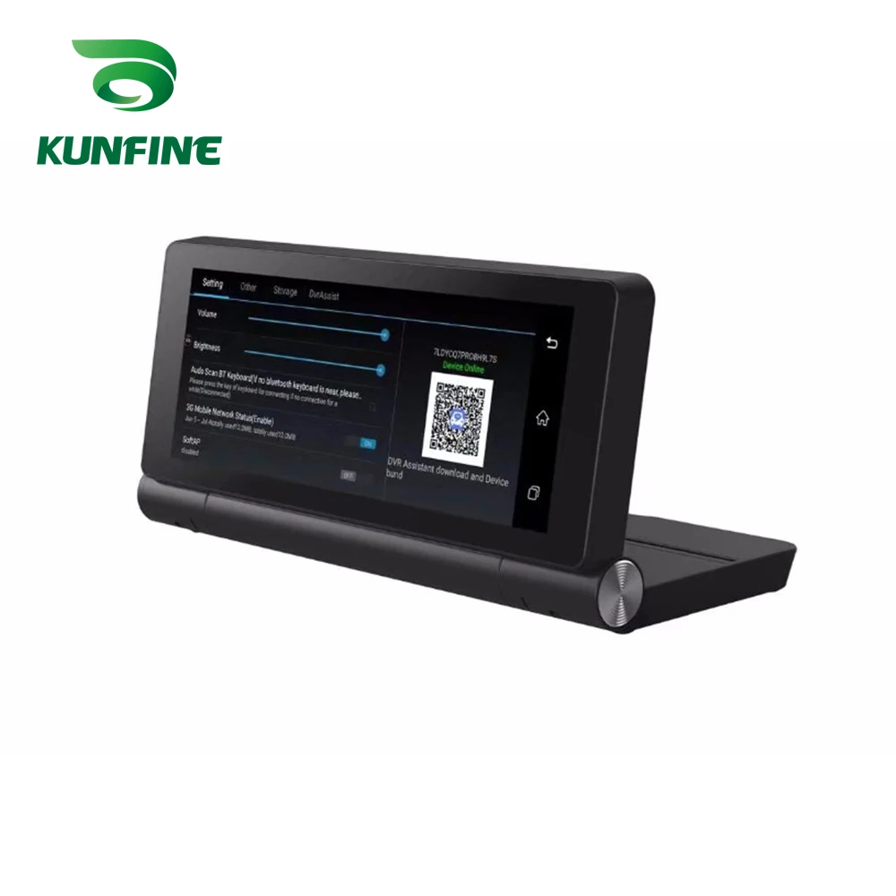 KUNFINE 7 Android GPS Navi Dash Cam Car DVR Dual Cameras Recording WIFI Bluetooth With FM Transmit (5)