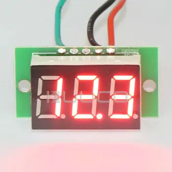 

Digital Meter DC 0~100V Voltmeter 0.36" Red Led Voltage Meter DC 12V 25V Volt Meter for Motor /Motorcycle / Car/Battery etc