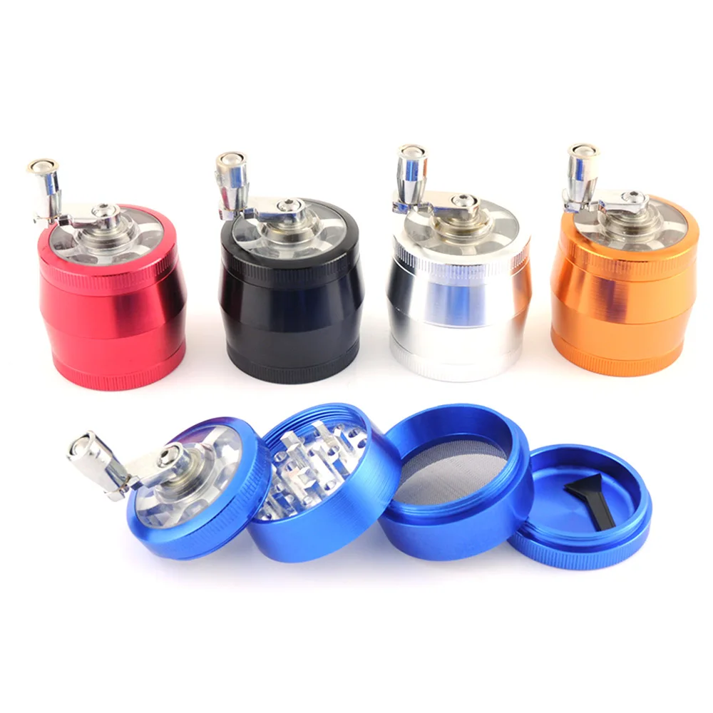 Modern Hand Manual Cigarette Tobacco Grinder Machine Metal Herb Weed