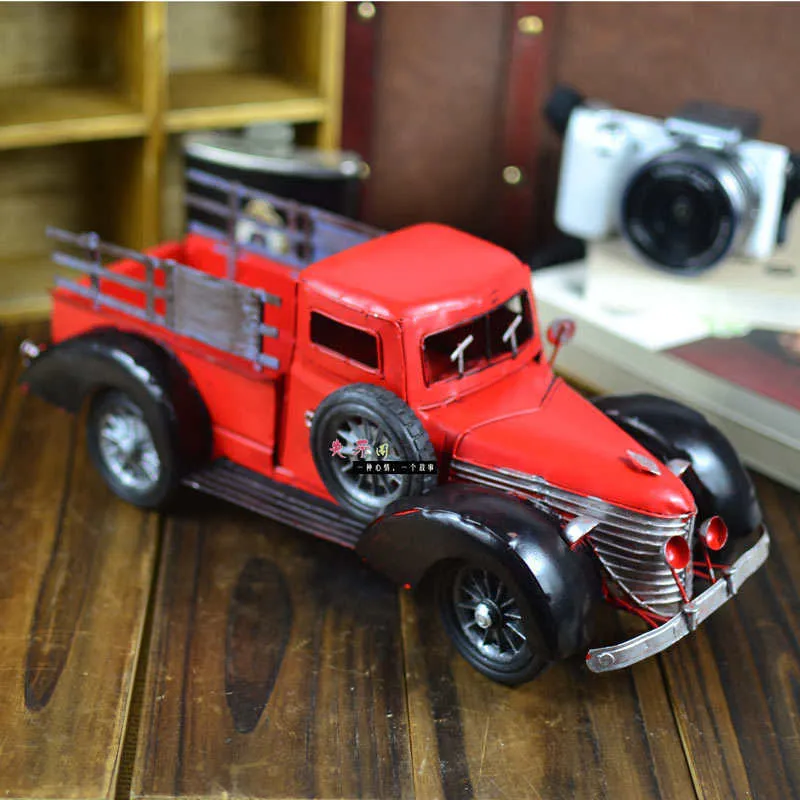 Buy Vintage Truck Model Props Metal Car Gifts Craft