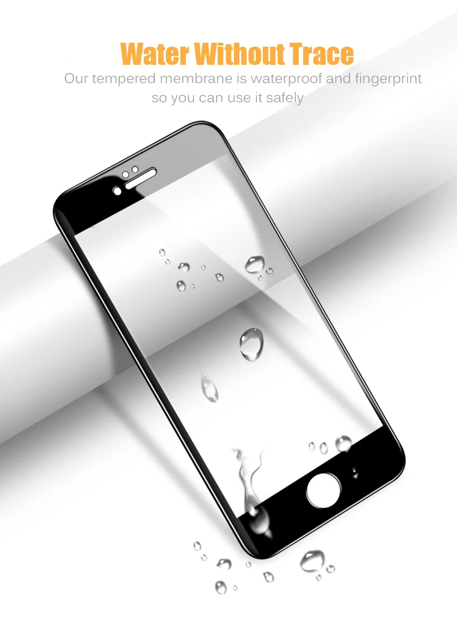 MOUSEMI For iPhone 6 6S 7 Glass Screen Protector Full Cover 3D Film Ultra Thin Protective Glass For iPhone 7 8 Plus X 6 On Glass (6)