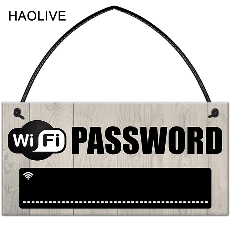 HAOLIVE WiFi индикатор шаблон пароль деревянные Указатели направления для вечеринки