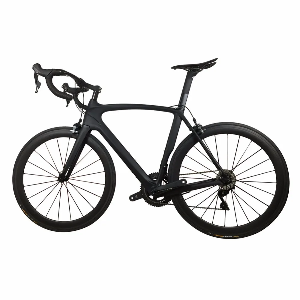Cheap 2018 Chinese Factory Carbon Road Complete Bike, Aero Racing Carbon Bicycle with R8000 Groupset, Complete Bicycle Available size 1
