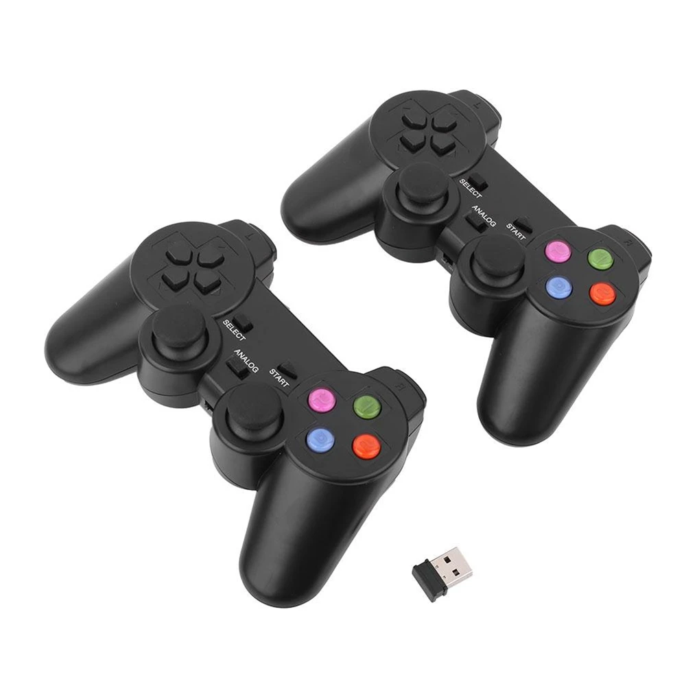 Gasky 2 x USB Wireless Dual Vibration Game Joystick PC Laptop Joypad Gamepad Controller Joystick