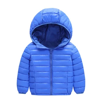 

2-12Yrs Children's Fashion Outerwear & coat Boy Girl Cold Winter Warm Hooded Coat Children Cotton-Padded Clothes boy Down Jacket