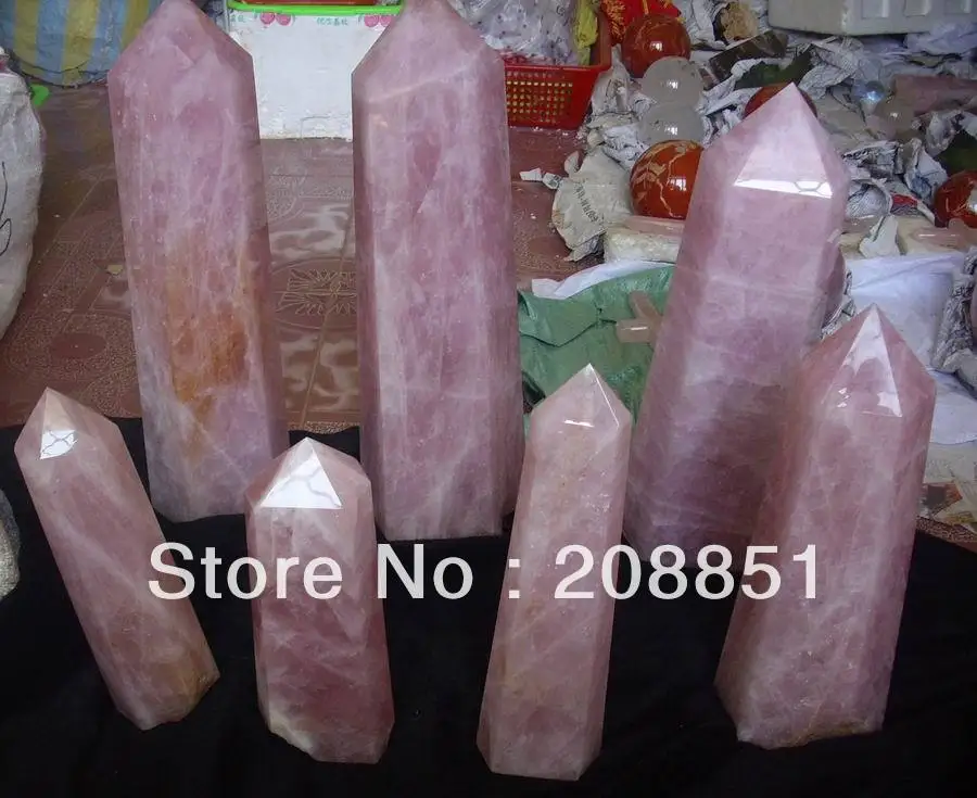 

NATURAL ROSE QUARTZ CRYSTAL POINTS POLISHED HEALING Wholesales Price
