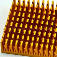 Phiscale 5 шт. 40*40*11/40x40x11 мм золото алюминиевый теплоотвод