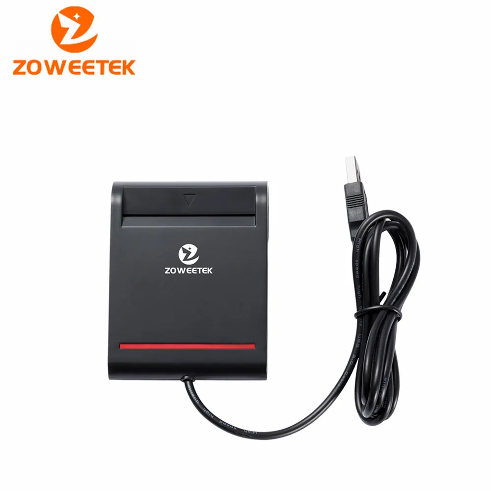 

Zoweetek 12026-2 Smart Card Reader DOD Military USB Common Access CAC EMV USB Smart Card Reader Writer For SIM /ATM/IC/ID Card