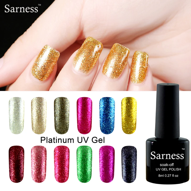 Sarness Platinum Nail Gel Polish UV Remover for Removing Gel Varnish