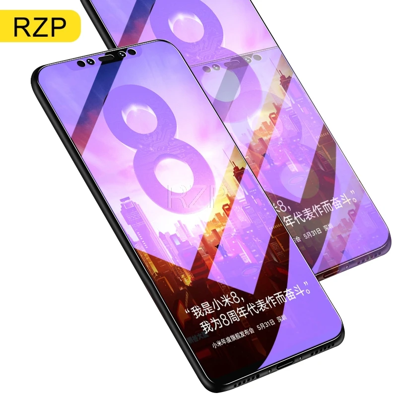 

RZP 9H Full Cover Tempered Glass For Xiaomi Mi 8 Mi8 lite SE Explorer Screen Protector For Xiaomi Mi 8 Mi8 Protective Glass Film