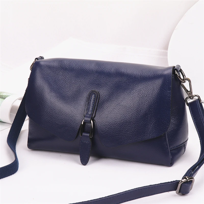  Pure leather handbag 2019 new leather shoulder Messenger bag female fashion wild texture first laye - 32996058858