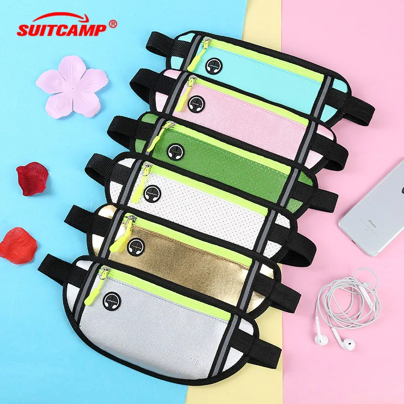 

Outdoor Running Waist Bag Waterproof Bag Mobile Phone Holder Jogging Belt Women Gym Fitness Bag Lady Sport Accessories