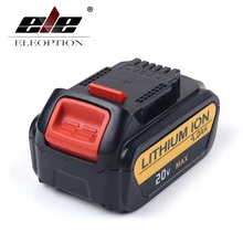 ELEOPTION 20V 4000mAh Replacement Battery For DeWalt DCB200 DCB181 DCB182 DCB204-2 Rechargeable Li-ion Battery