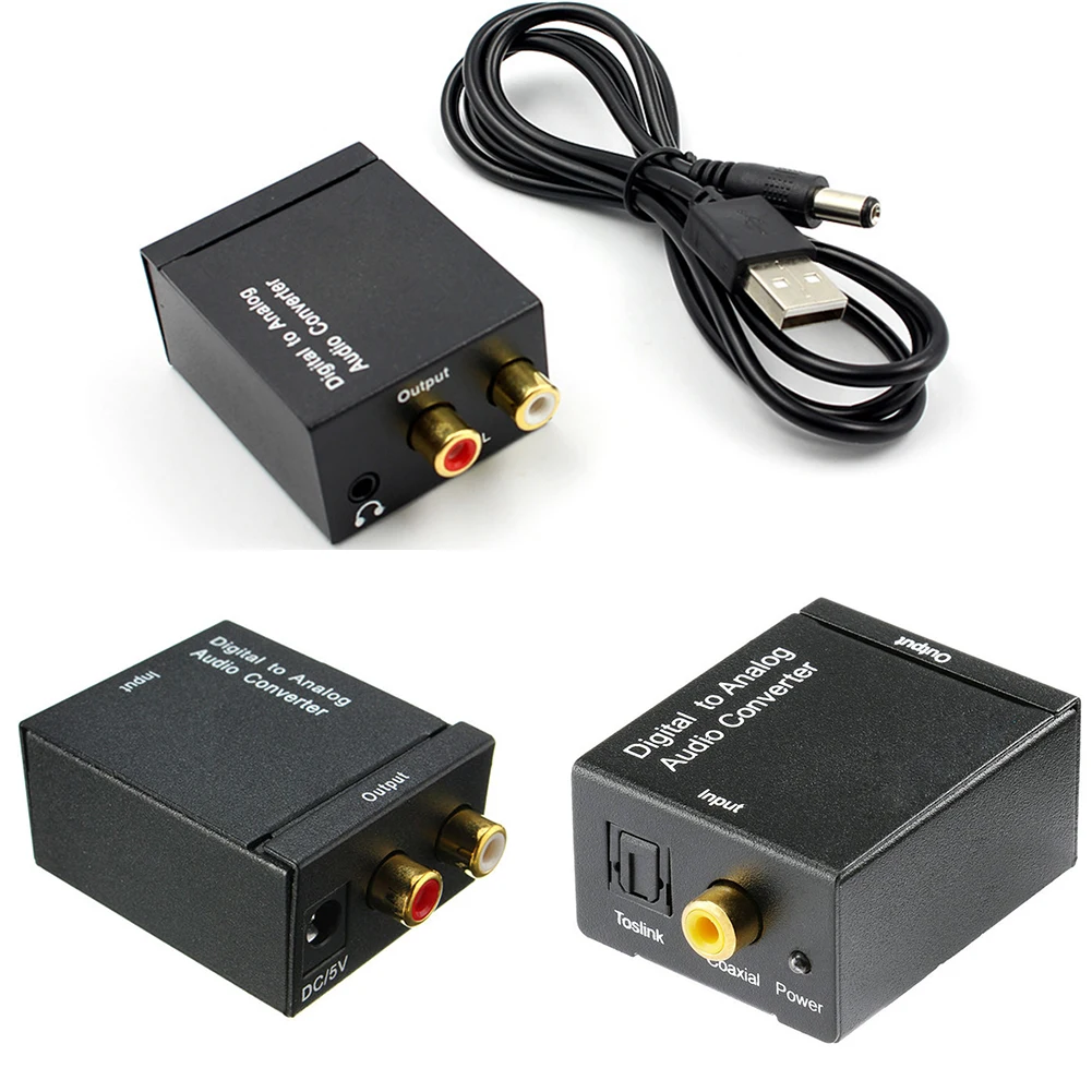 Цифровой аналоговый аудио конвертер адаптер цифровой Adaptador оптический