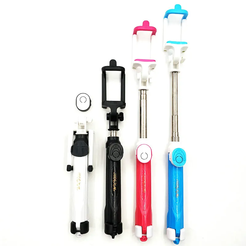 

Foldable Bluetooth Selfie Stick Monopod Handheld 3 in 1 Selfie Stick Tripod With Wireless Bluetooth Shutter Remote Self-portrait