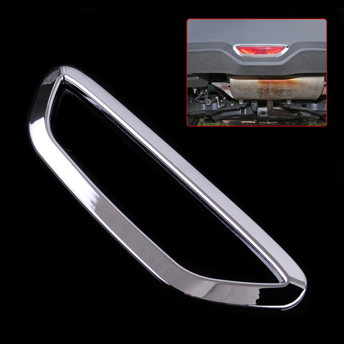 

CITALL Car Styling ABS Chrome Plated Rear Stop Light Lamp Cover Trim Fit for Toyota C-HR CHR 2016 2017 2018
