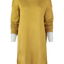 Trendyol женское горчичное платье-свитер с высоким воротником TWOAW20NV0032