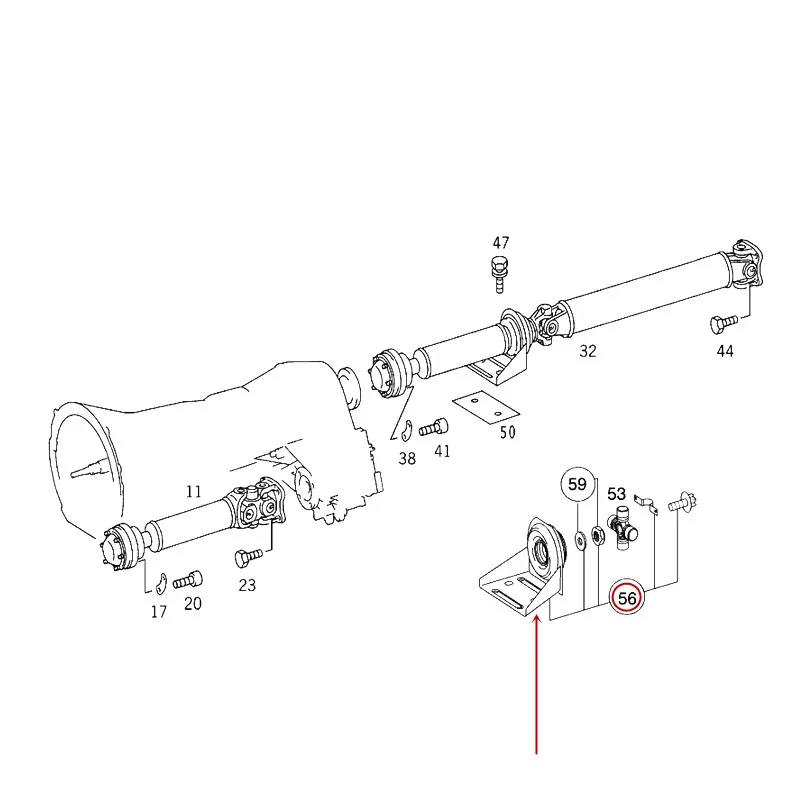 Автомобильный вал механизма передачи подвеска мостовая Опора подходит для W163 ML350mer ced es-be nzML500 приводная вешалка подшипник промежуточная поддержка