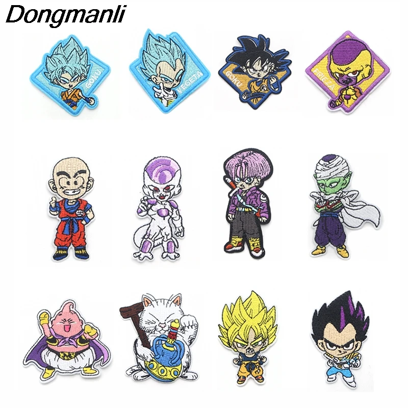 P2888 Dongmanli Dragon Ball Z вышитый значок аппликация швейная одежда джинсы аксессуары