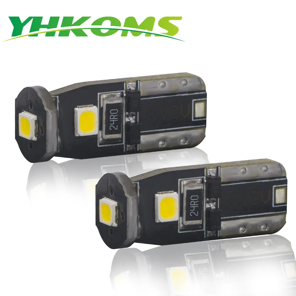 YHKOMS 2 шт. T10 W5W 194 168 LED Маркер лампа салона автомобиля Светлый купол Клин боковой