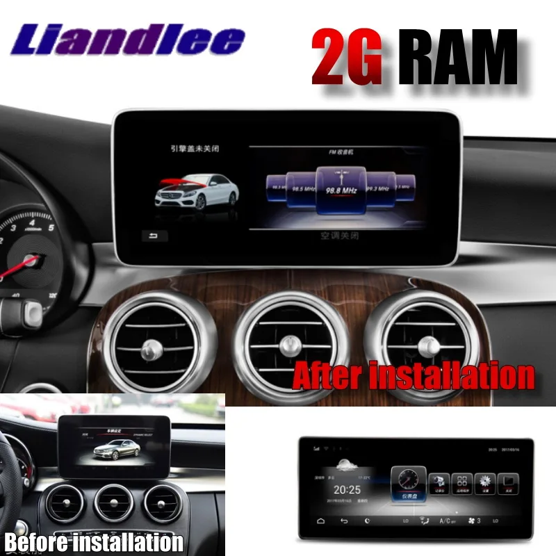 Perfect For Mercedes Benz MB GLC Class X253 C253 2015~2018 Liislee Navi Car Multimedia Player CarPlay Adapter Radio GPS Navigation 8